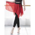 thumbnail image 3 of Leggings 2 en 1 para mujer Falda de gasa modal suave Danza delgada asimétrica, 3 of 8