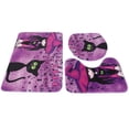 thumbnail image 2 of Toilet Mat, Biuzi 3Pcs Durable Witch Pattern Polyester Toilet Mat Rug Non-Slip Bath Mats Rug Toilet Lid Cover Set Bathroom Decor, 2 of 8