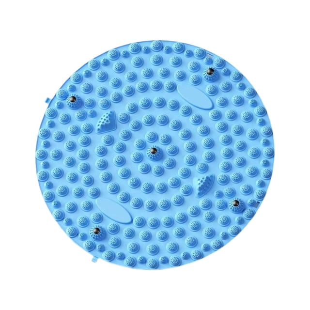Almohadilla de masaje de pies, alfombrilla de acupuntura, alfombrilla de juego para masaje de suelo, almohadilla de masaje de puntos de presión redondo azul