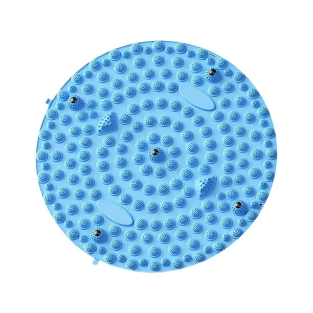 Almohadilla de masaje de pies, alfombrilla de acupuntura, alfombrilla de juego para masaje de suelo, almohadilla de masaje de puntos de presión redondo azul