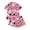 Pink, variant on Pink Womens Button Down Pajamas Set Satin Women's Halloween Pajamas Pumpkin Ghost Pjs Button Down 2 Piece Lounge Set S