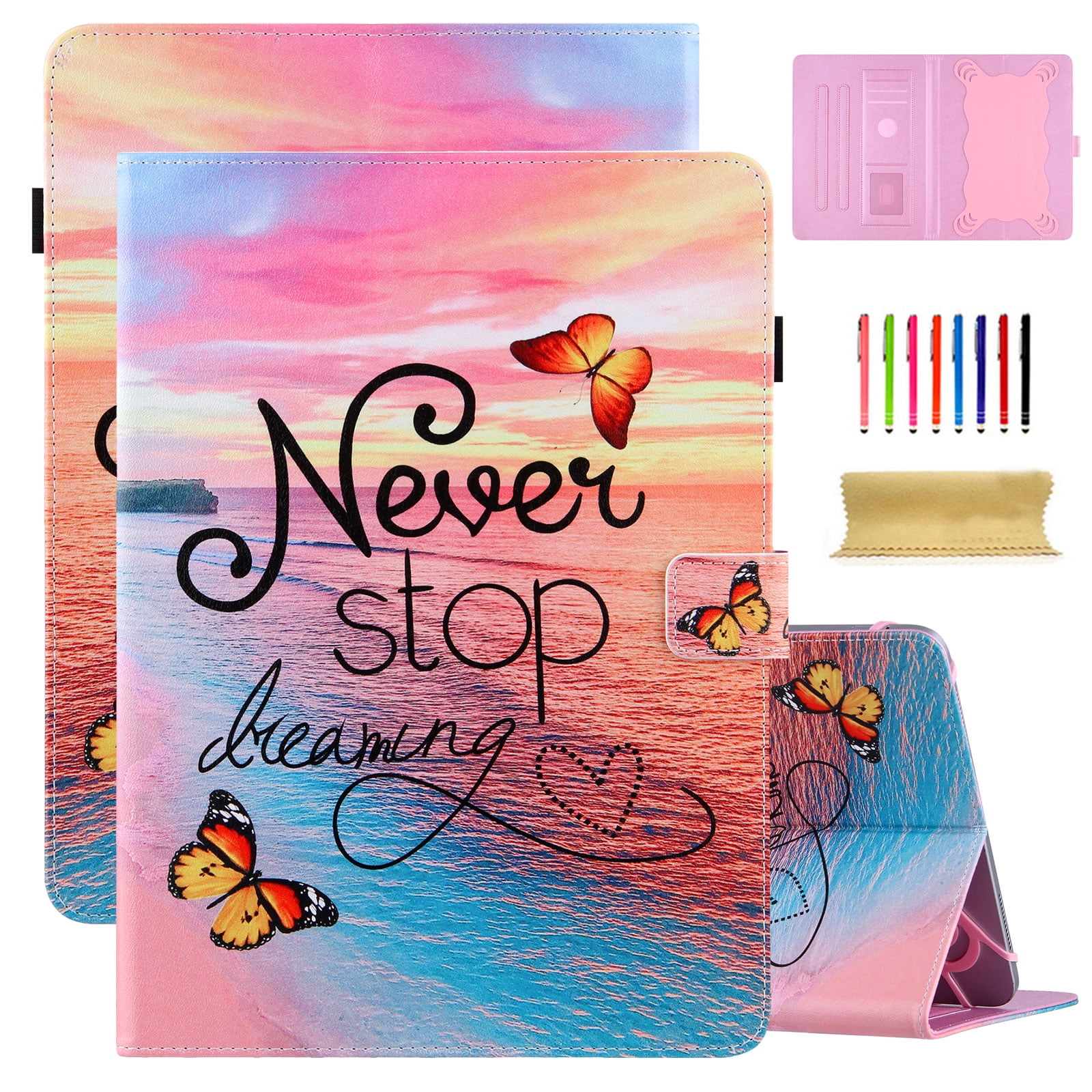 Universal 10 inch Tablet Case, Slim Folio Protective Case Cover with