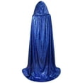 thumbnail image 4 of OurLore Unisex Full Length Hooded Cape Halloween Christmas Adult Cloak (Large, Blue), 4 of 4