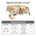 thumbnail image 7 of Wukai Squirrel With Colorful Tail Waterproof Tablecloth for Kitchen Dining, Fits Square Tables for 2-4 Seats -60"x60", 7 of 7