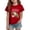 Red, variant on Grblisyd Last Day of School Girls Shirts for Girls 10-12 Years Kids Csaual Summer Cute Alligator Print Tops Loose Crewneck Short Sleeve Tees