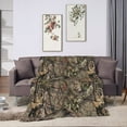 thumbnail image 5 of Camo Hunting Camouflage Forest Throw Blanket Super Soft Warm Bed Blankets for Couch Bedroom Sofa Office Car, All Season Cozy Flannel Plush Blanket for Girls Boys Adults, 60"X50", 5 of 6