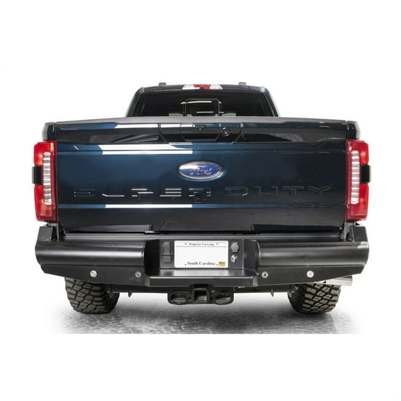 Fab Fours FS23-U5950-1 Elite Rear Bumper fits 2023 Ford F-350 Super Duty - Black Steel