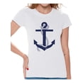 thumbnail image 1 of Awkward Styles Anchor T Shirt for Ladies Anchor Shirt for Women Sea Tshirt for Girls Sea Lovers Gifts Marine Themed Party Cute Gifts for Sailor Captain Clothes for Mom Marine Clothing Collection, 1 of 4