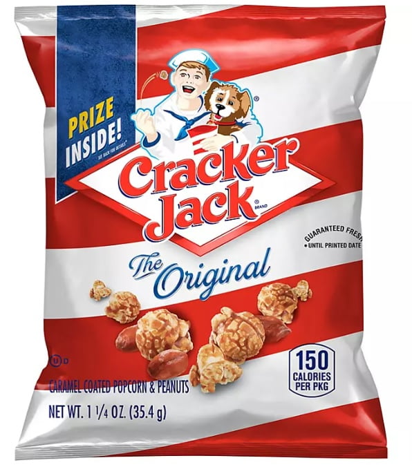 Cracker Jack Caramel Coated Popcorn & Peanuts, 1.25 oz (10 Bags
