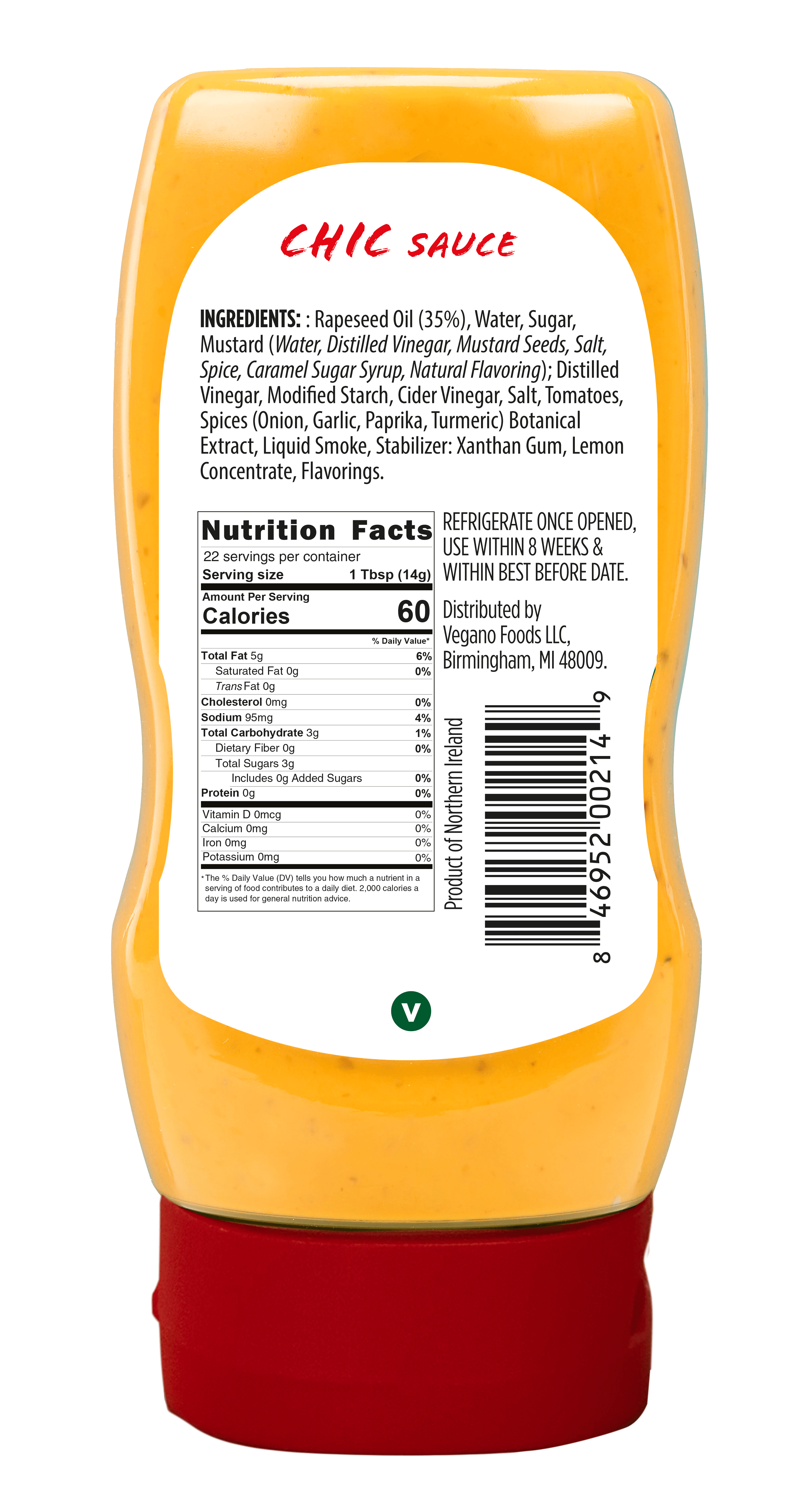 Only Plant Based Vegan Chic Sauce, 11 fl oz Squeeze Bottle, Cooking Sauce