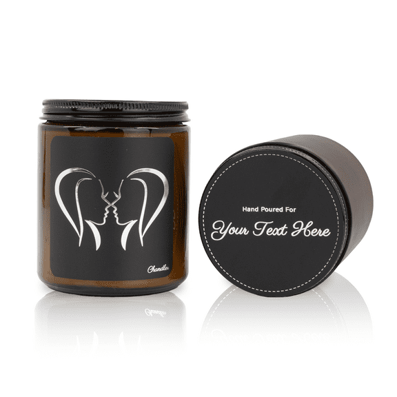 Gemini Zodiac Sign - Scented Soy Candle - Personalized Birthday Gift