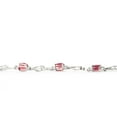 thumbnail image 5 of Galaxy Gold 14k Solid Gold Tennis Bracelet 4.21 ct Ruby Diamond - size 8.0, 5 of 7