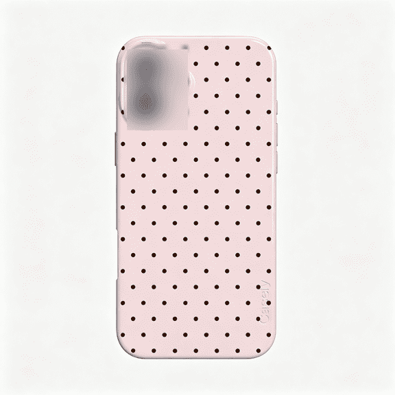 GJX Iphone 16 Case | | Pink & Brown Polka Dot | Compatible with | Classic Ultra Slim Design Phone Case