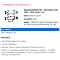 thumbnail image 2 of Radio Installation Kit - Compatible with 1980 - 1996 Ford F-150 1981 1982 1983 1984 1985 1986 1987 1988 1989 1990 1991 1992 1993 1994 1995, 2 of 2