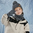 thumbnail image 6 of Boys Winter Hat Gloves and Scarf Set, Knitted Lined Beanies Cap for 3-10 Years Boys Girls, 6 of 7