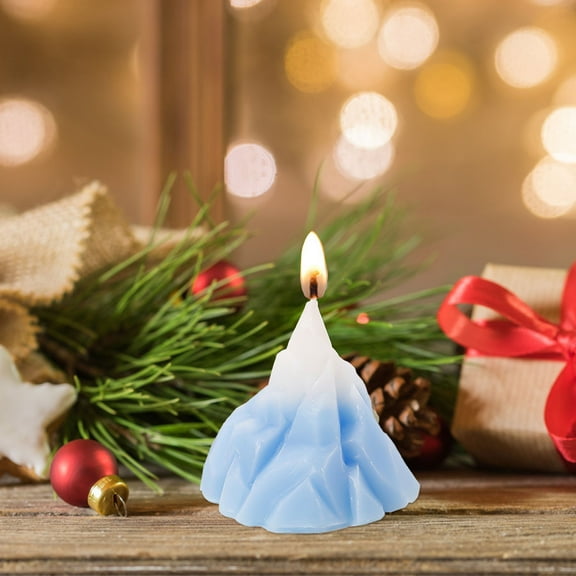 PATLOLLAV Christmas Iceberg Candle,Creatives Companion Gift Birthday,Christmas Iceberg Shape Scented Candles Advent Votive Candle for Christmas Holidays Churches Home Celebration Party Decor