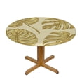 thumbnail image 3 of Acheng Round Tablecloth Palm Leaves with Lush Branches and Leaves Tropical Jungle Palm Leaves with Charming Colors 42-46, 3 of 8