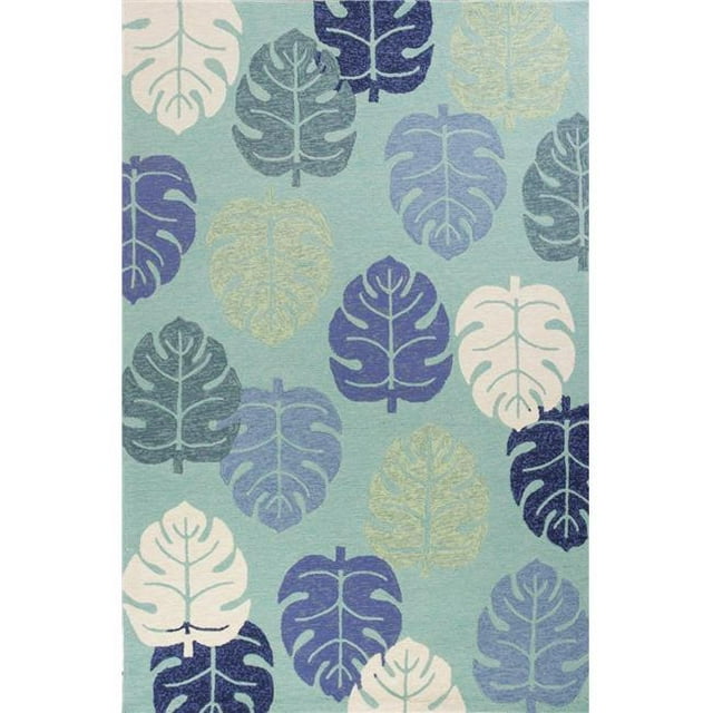 HomeRoots 353304 2 ft. x 3 ft. UV-Treated Polypropylene Turquoise Area Rug