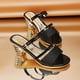 thumbnail image 4 of Amzcrzy Zapatos de mujer,Zapatos de mujer,Zapatillas de mujer, Sandalias de mujer, zapatos de vestir, sandalias de verano, tacón de bloque, tacón bajo, punta abierta, sandalias casuales elegantes San, 4 of 5