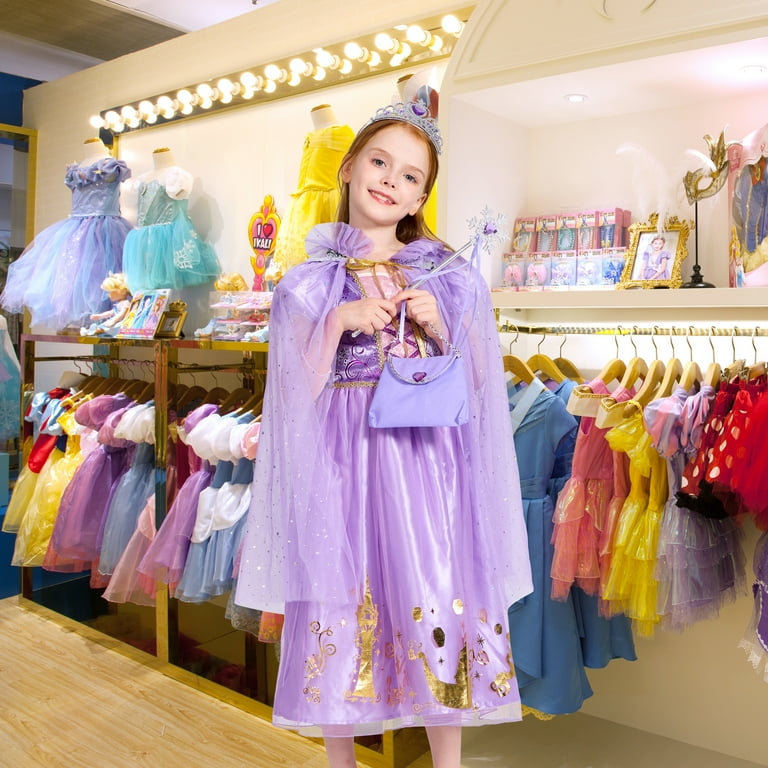 trunk of princess dress up clothes BIBUTY Princess Dresses for Girls Dress up Clothes Trunk, Pretend Play   StockCalifornia