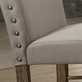 thumbnail image 3 of Family Set ACME Leventis Side Chair (Set-2) in Cream Linen & Weathered Oak 74657, 3 of 4