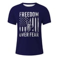 thumbnail image 3 of Icvfdpl Men'S Independence Day Print Short Sleeve Crew Neck T Shirt Fashion Trend Bottoming Shirt, 3 of 4