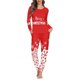 thumbnail image 2 of Ropa de dormir de manga larga para mujer, conjunto de dos piezas con patrón navideño, pijama informal y acogedor para el hogar, Invierno, 2 of 4
