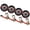 Red, variant on (4 Pack) 2" x 120" Car Tie Down Straps for Trailer with Flat Hook - 3333 LB WLL Lasso Style Tire Straps for Car Trailer with Ratchets - Vehicle Tie Down Wheel Straps for Hauling Cars