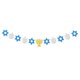 thumbnail image 1 of Banner decorativo para fiestas HAPPY Candelabro con purpurina y flores para tirar Candelabro con forma de estrella hexagonal y flores para tirar, 1 of 6