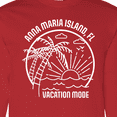 thumbnail image 4 of Inktastic Summer Vacation Mode Anna Maria Island Florida Long Sleeve T-Shirt, 4 of 5
