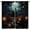 42x54in Style-2, variant on Scary Old Castle Blackout Curtains for Boys, Halloween Ghost Bat Pumpkin Lantern Full Moon Backdrop Decor Window Treatments, Rod Pocket Drapes for Teen Room Bedroom, 42x63in