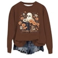 thumbnail image 1 of VBARHMQRT Sweatshirts Légers pour Femmes, Décontracté, Col Rond, Imprimé, Sans Capuche, 1 of 3