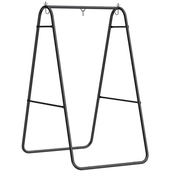 Outsunny Support de Hamac Suspendu, Support de Chaise Hamac Seulement, 330 Lb, Noir