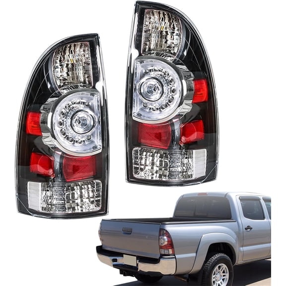 PET-U Left and Right Side Tail Lights Assembly Replacement for Tacoma 2005-2015 Passenger and Driver Side Tail Lamps Assembly Replacement for 8156004150