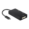 thumbnail image 2 of Monoprice - External video adapter - USB-C - DVI, HDMI, VGA - black, 2 of 2