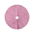 thumbnail image 2 of Fmbmuo Christmas Tree Skirt Pink 30.71 Inch Plain Color Christmas Decorations, Festive Rustic Polyester Vintage Tree Skirt and Complete Your Holiday Decor, 2 of 5