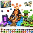thumbnail image 1 of 300 piezas de bloques magnéticos con bloques luminosos para niños y niñas mayores de 3 años, juguetes de piezas magnéticas para construir, cubos magnéticos apilables para niños, 1 of 6