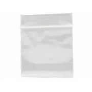 Ziploc Reclosable Poly Bags, 2x2, Clear, 25 Pack