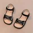 thumbnail image 2 of NOKIO Girls' Comfortable Sandals Children'S Open Toe Sandals Kids Baby Girls' Sandals Summer Bow Design Models Fashion Princess Shoes Daily Wear Little Child/Big Kids, 2 of 9