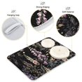 thumbnail image 3 of Yayeee Dish Drying Mat for Kitchen Counter 16"x18" Microfiber Absorbent Pad, Dark Flowers Pattern, 3 of 7