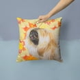 thumbnail image 2 of Fall Design with Dog Fabric Decorative Pillow, 2 of 4