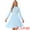 Light Blue, variant on DARING DIVA Work Shirt Long Sleeve Pleated Midi Dress M Royal Blue