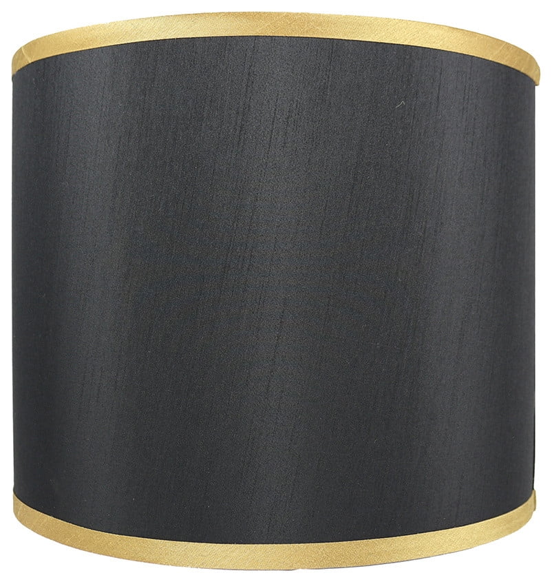 Details about   Black with Gold Lining 10 Inch Bouillotte Style Lampshade Replacement 
