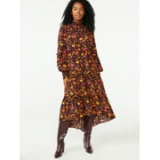 Scoop Women's Tiered Hi-Low Maxi Dress