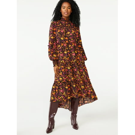 Scoop Women's Tiered Hi-Low Maxi Dress