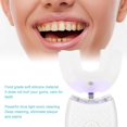 thumbnail image 3 of Rebirth Cepillo de dientes para adultos, Cepillo de dientes eléctrico para adultos En forma de U Automático 360 Blanqueamiento dental Limpieza Cepillo de dientes Cuidado bucal Herramienta de, 3 of 5