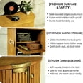thumbnail image 5 of Howcool 40" Credenza Buffet Sideboard Cabinet with Storage, Modern Fluted Sliding Door Console with Adjustable Shelf for Kitchen, Entryway & Coffee Bar,Yellow Walnut, 5 of 6
