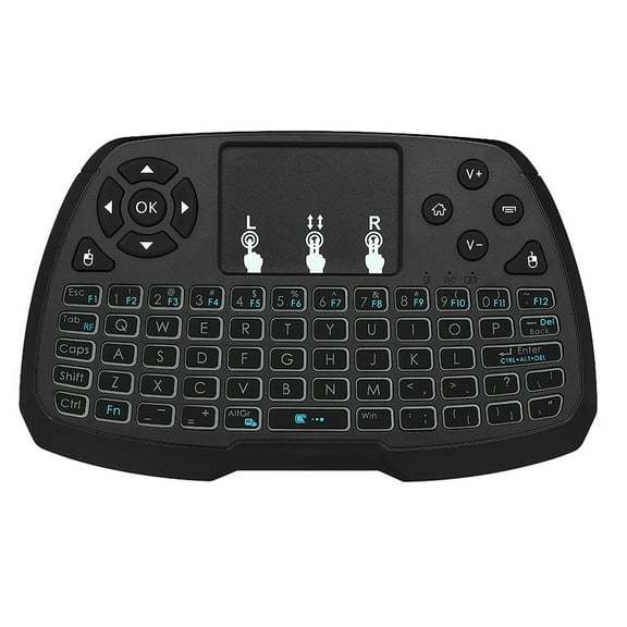 Android TV BOX Smart TV PC Notebook Remote Control, Wireless Keyboard with Touchpad Mouse