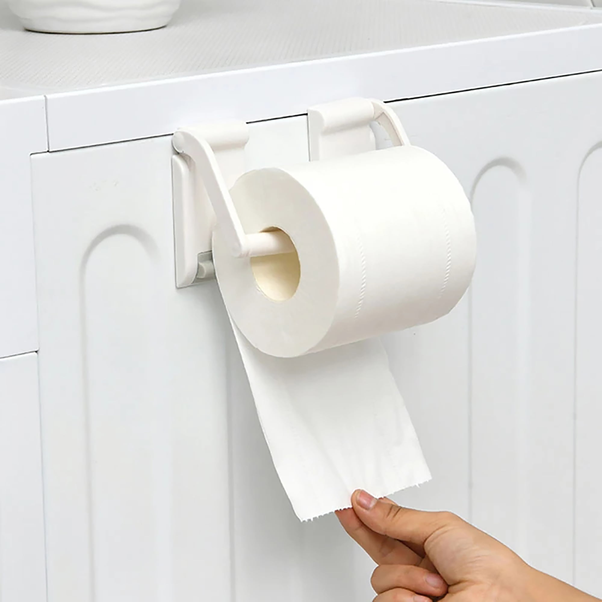 Magnetic Towel Holder Reel Napkin Rack Refrigerator Side Wall Roll Paper Stand 