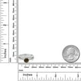thumbnail image 3 of Gem Stone King 925 Sterling Silver Brown Smoky Quartz and White Moissanite Wedding Engagement Band Bridal Set Ring for Women (1.29 Cttw, Gemstone, Available in Size 5, 6, 7, 8, 9), 3 of 5